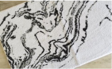 Marble Texture Bath Mat